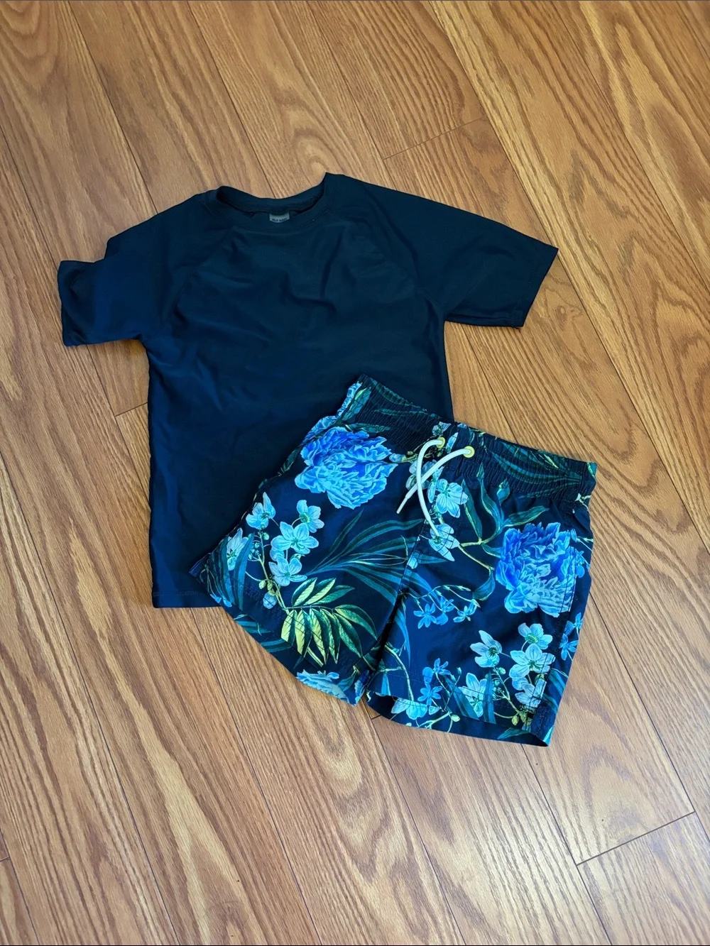 Boys Floral Swim Set